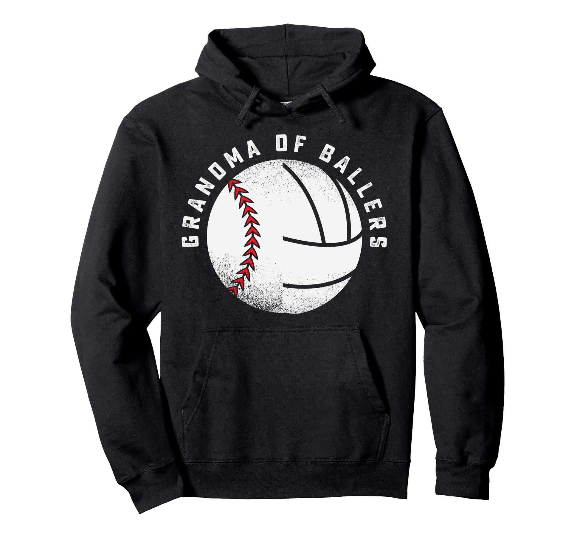 Grandma Baseball Volleyball Player Hoodie - Unique Graphic Men Women - T-Shirt, Sweatshirt, Hoodie