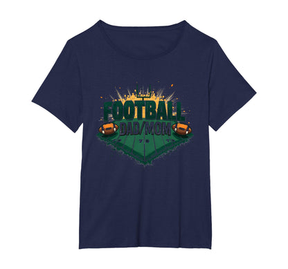 Football Dad Mom Proud Parent Game T-Shirt - Aesthetic Graphic Men Women - T-Shirt, Sweatshirt, Hoodie