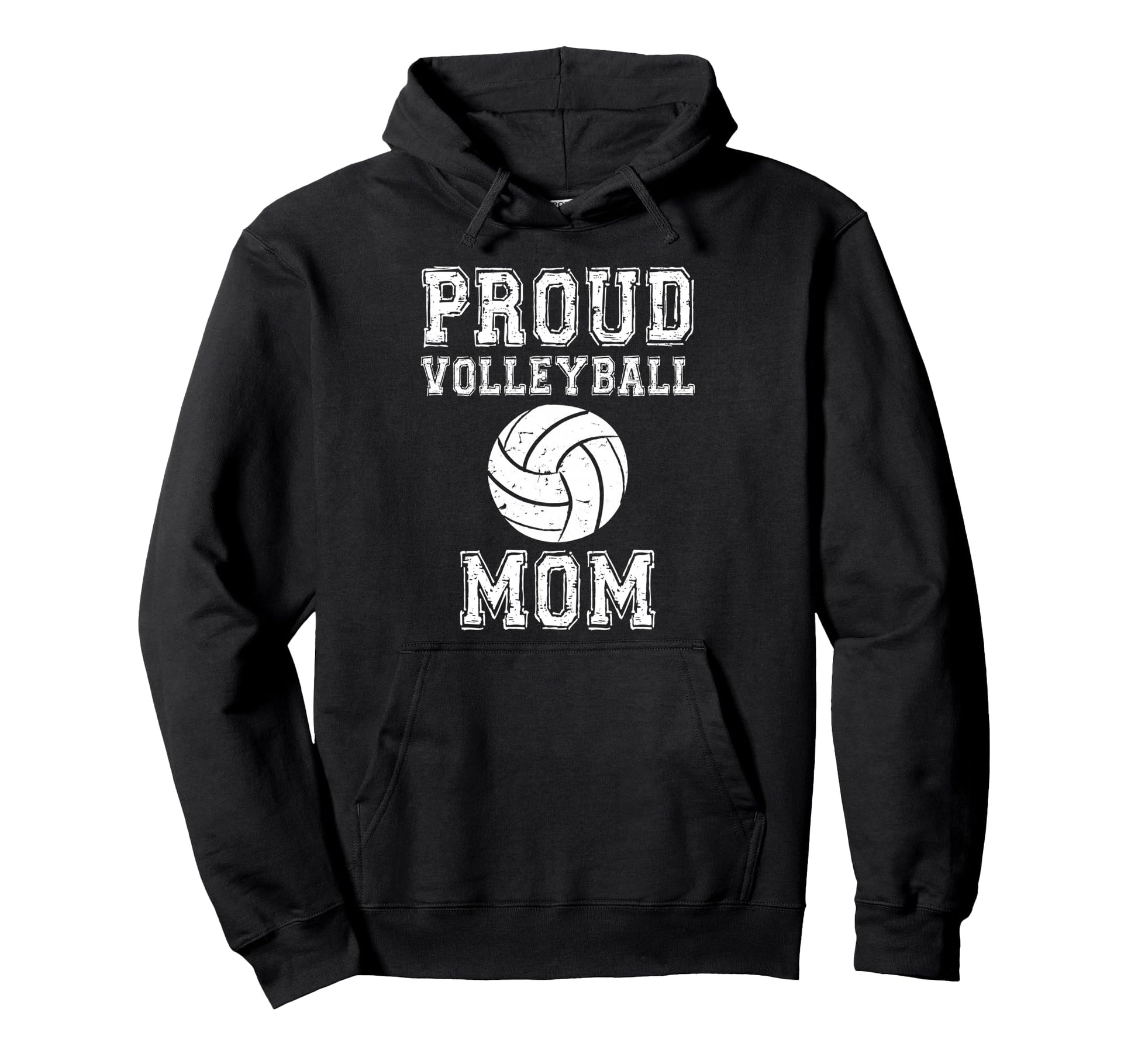Proud Volleyball Mom Game Day Sports Hoodie - Custom Art Print for Adults - T-Shirt, Sweatshirt, Hoodie