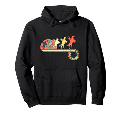 Cowgirl Horse Sunset Rainbow Hoodie - Graphic Print Men Women - T-Shirt, Sweatshirt, Hoodie