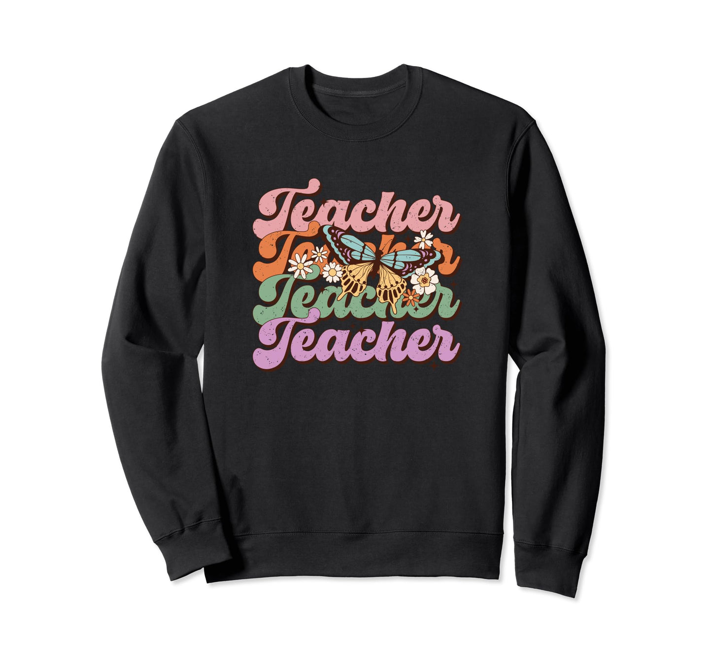 Teacher Life Back To School Sweatshirt - Minimalist Print Men Women - T-Shirt, Sweatshirt, Hoodie