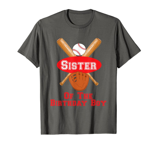 Sister Birthday Baseball Party T-Shirt - Minimalist Print for Adults - T-Shirt, Sweatshirt, Hoodie