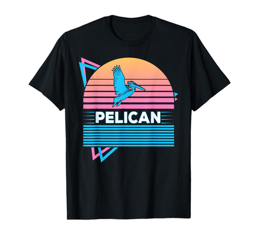 Pelican Vaporwave Aesthetic T-Shirt - Minimalist Print for Adults - T-Shirt, Sweatshirt, Hoodie