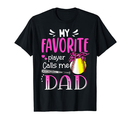 My Favorite Player Calls Me Dad T-Shirt - Custom Art Print for Adults - T-Shirt, Sweatshirt, Hoodie