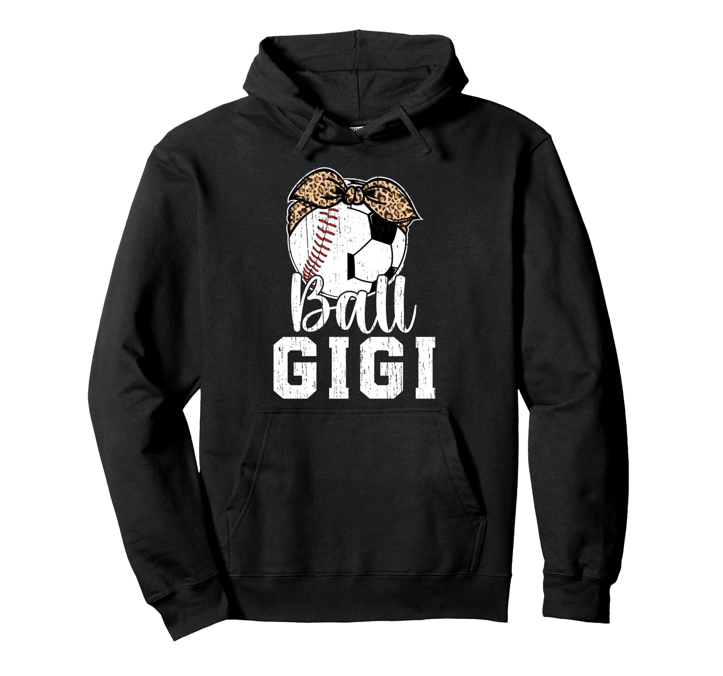 Ball Gigi Grandma Baseball Soccer Gigi Hoodie - Custom Art Print Men Women - T-Shirt, Sweatshirt, Hoodie