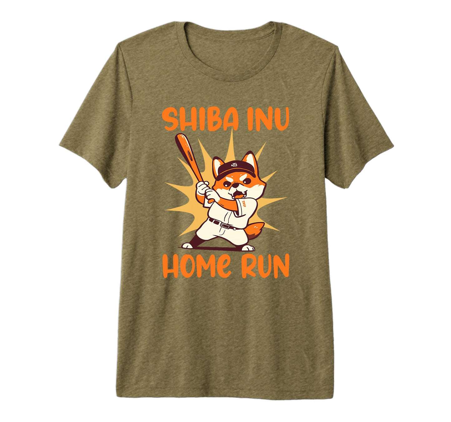 Funny Shiba Inu Baseball Player T-Shirt - Casual Everyday Wear for Adults - T-Shirt, Sweatshirt, Hoodie