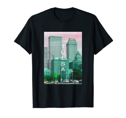 Oklahoma Vaporwave Aesthetic Souvenir T-Shirt - Trendy Graphic Men Women - T-Shirt, Sweatshirt, Hoodie