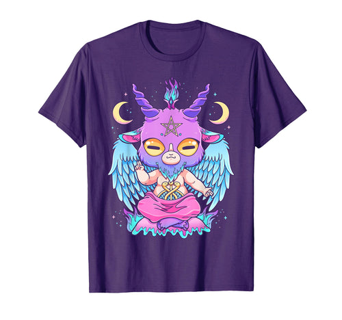Pastel Goth Creepy Baphomet Goat Kawaii T-Shirt - Graphic Print for Adults - T-Shirt, Sweatshirt, Hoodie