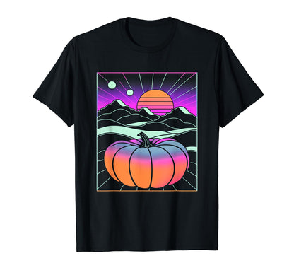 Sunset Aesthetic Vaporwave Halloween T-Shirt - Novelty Apparel Unisex - T-Shirt, Sweatshirt, Hoodie
