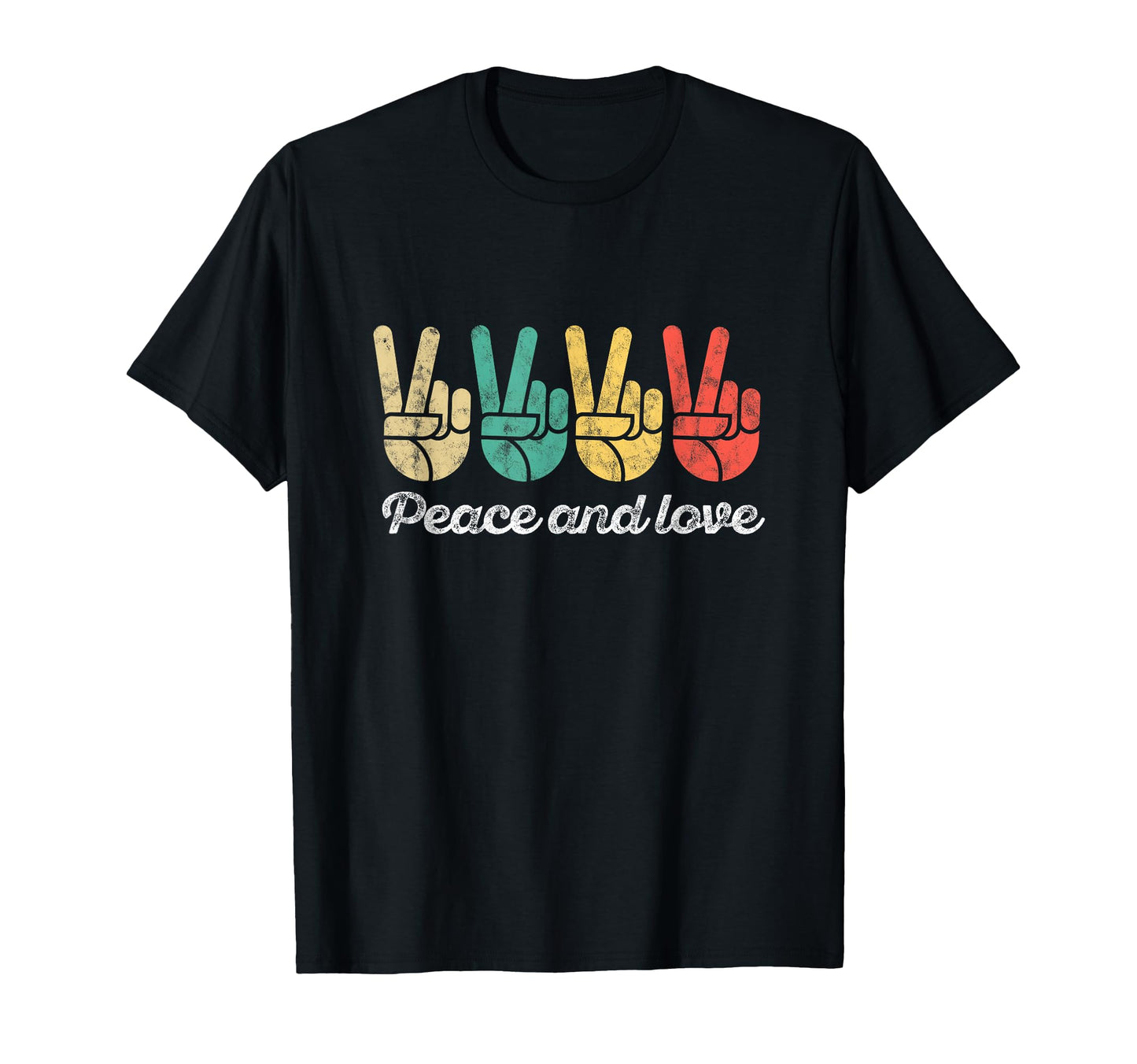 60S And 70S Peace Love T-Shirt - Novelty Apparel Unisex - T-Shirt, Sweatshirt, Hoodie