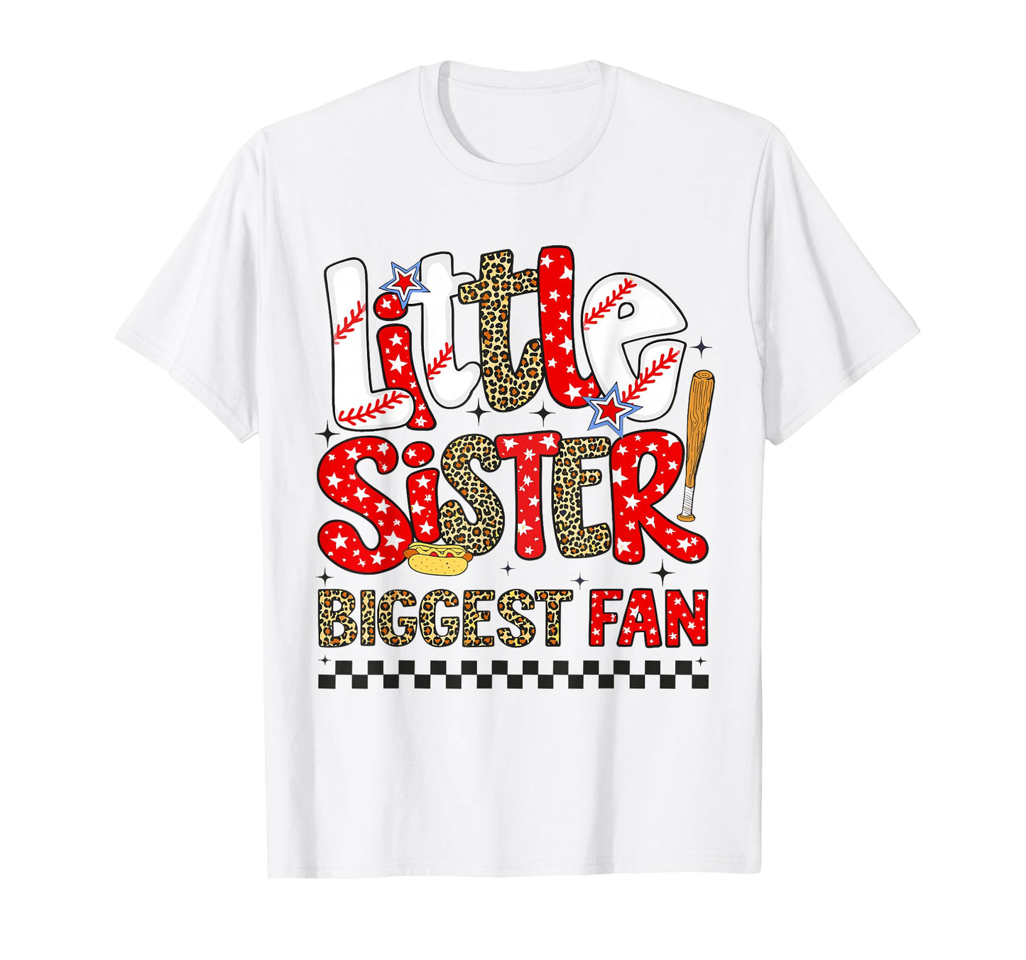 Funny Little Sister Biggest Fan Bow T-Shirt - Streetwear Style Unisex - T-Shirt, Sweatshirt, Hoodie