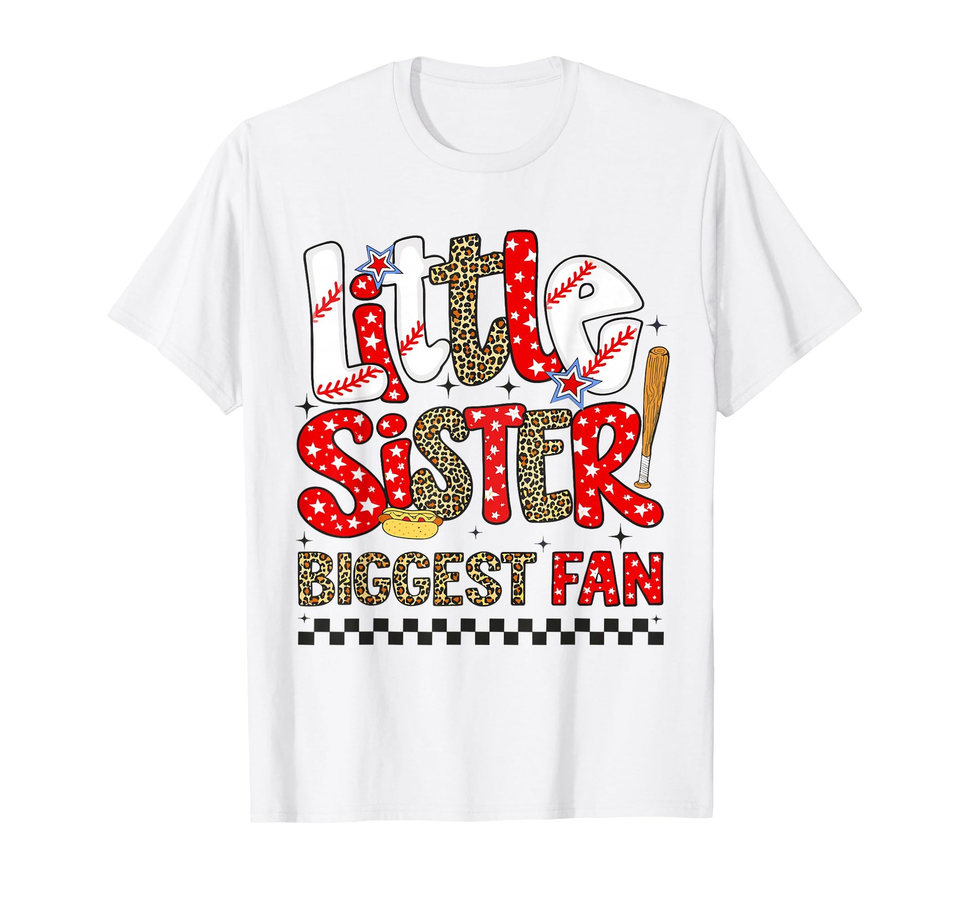 Funny Little Sister Biggest Fan Bow T-Shirt - Streetwear Style Unisex - T-Shirt, Sweatshirt, Hoodie