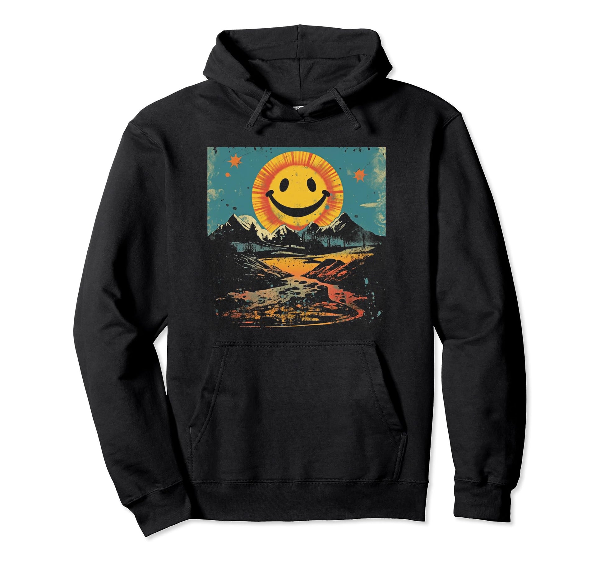 Sun Boho Groovy Sunshine Grunge 5 Hoodie - Casual Everyday Wear Men Women - T-Shirt, Sweatshirt, Hoodie