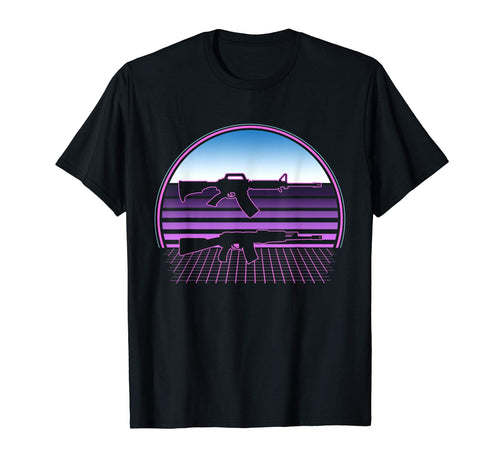 Rifles 80S Vaporwave Aesthetic Military T-Shirt - Trendy Graphic Unisex - T-Shirt, Sweatshirt, Hoodie
