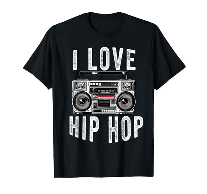 Hip Hop Old School 90S Music Rap T-Shirt - Fun Novelty Design for Adults - T-Shirt, Sweatshirt, Hoodie