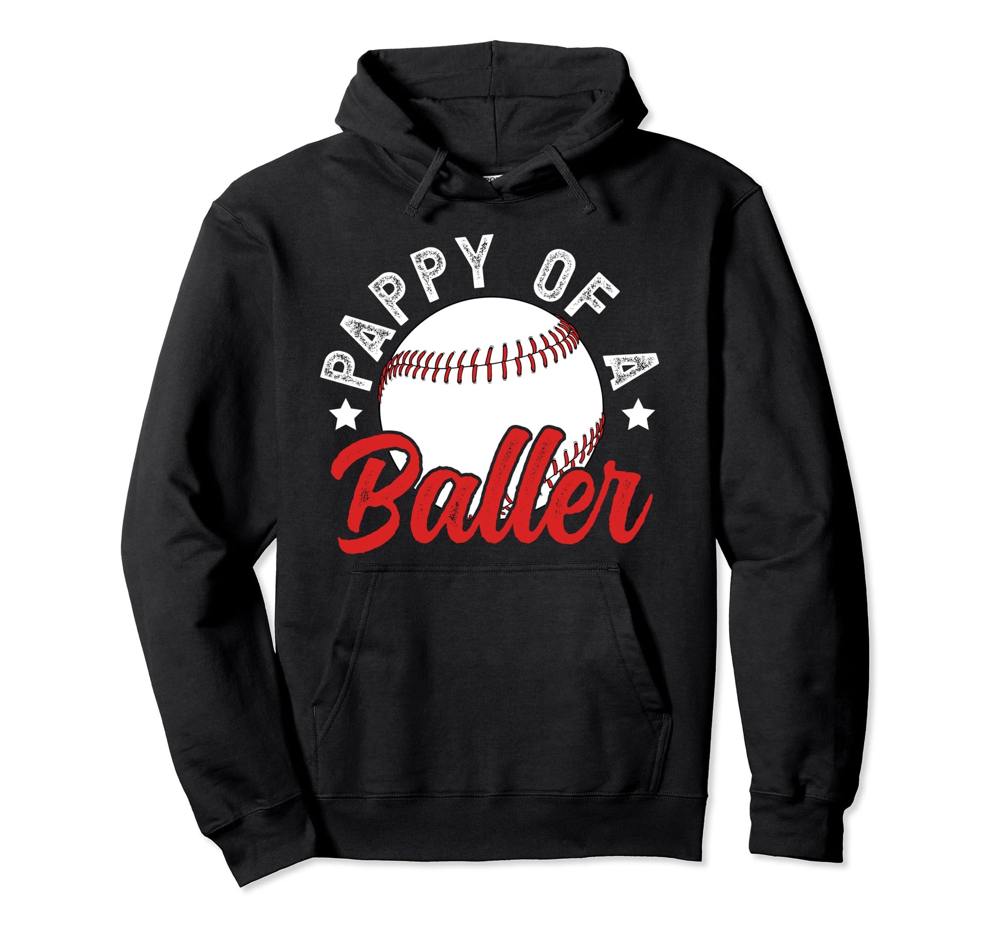 Pappy Baller Baseball Pappy Baseball Hoodie - Fun Novelty Design Unisex - T-Shirt, Sweatshirt, Hoodie