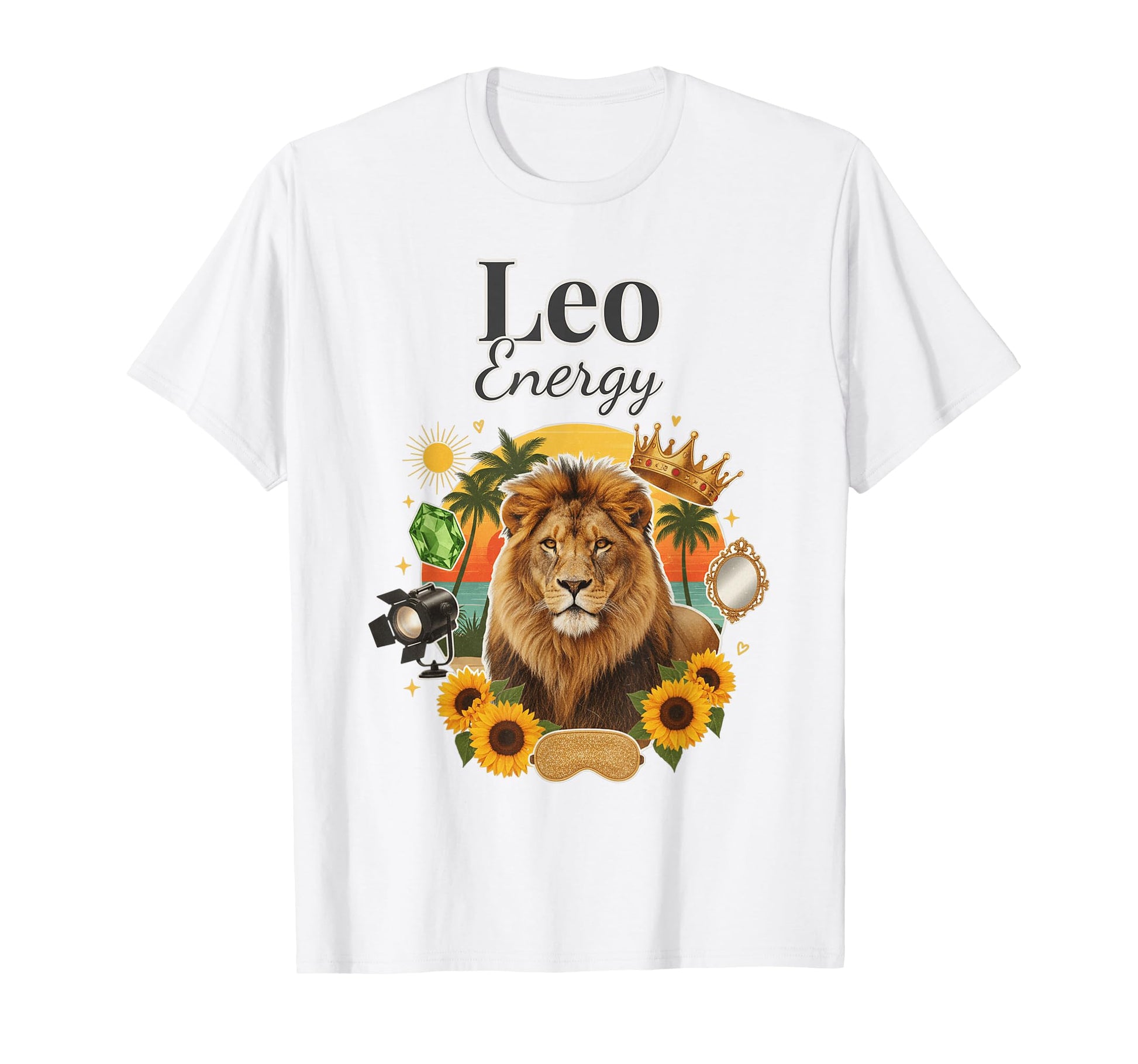 Leo Energy Zodiac Birthday Y2K Aesthetic T-Shirt - Trendy Graphic Unisex - T-Shirt, Sweatshirt, Hoodie
