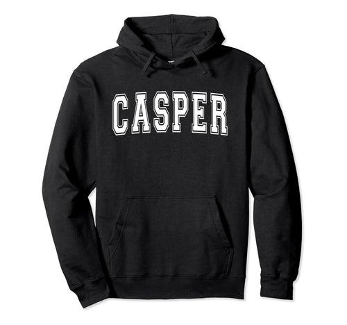 Casper Wy Wyoming Usa Sports Varsity Hoodie - Minimalist Print Men Women - T-Shirt, Sweatshirt, Hoodie