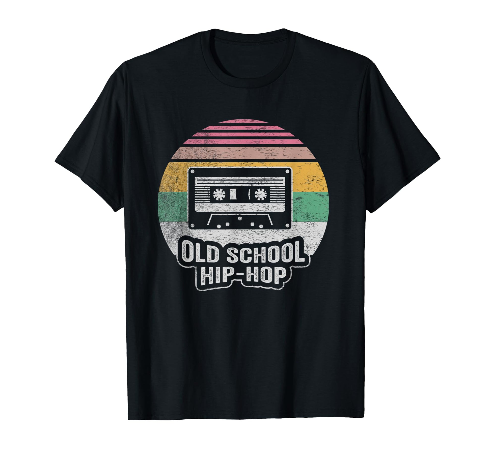 Old School Hip Hop Cassette Tape Sunset T-Shirt - Unique Graphic for Adults - T-Shirt, Sweatshirt, Hoodie