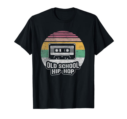 Old School Hip Hop Cassette Tape Sunset T-Shirt - Unique Graphic for Adults - T-Shirt, Sweatshirt, Hoodie
