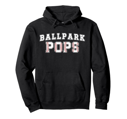 Ballpark Pops Baseball Pops Baseball Hoodie - Aesthetic Graphic for Adults - T-Shirt, Sweatshirt, Hoodie