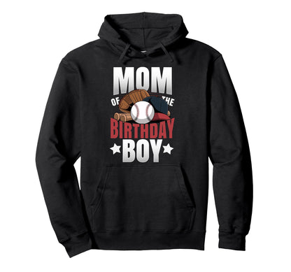 Mom Birthday Matching Baseball Hoodie - Custom Art Print for Adults - T-Shirt, Sweatshirt, Hoodie