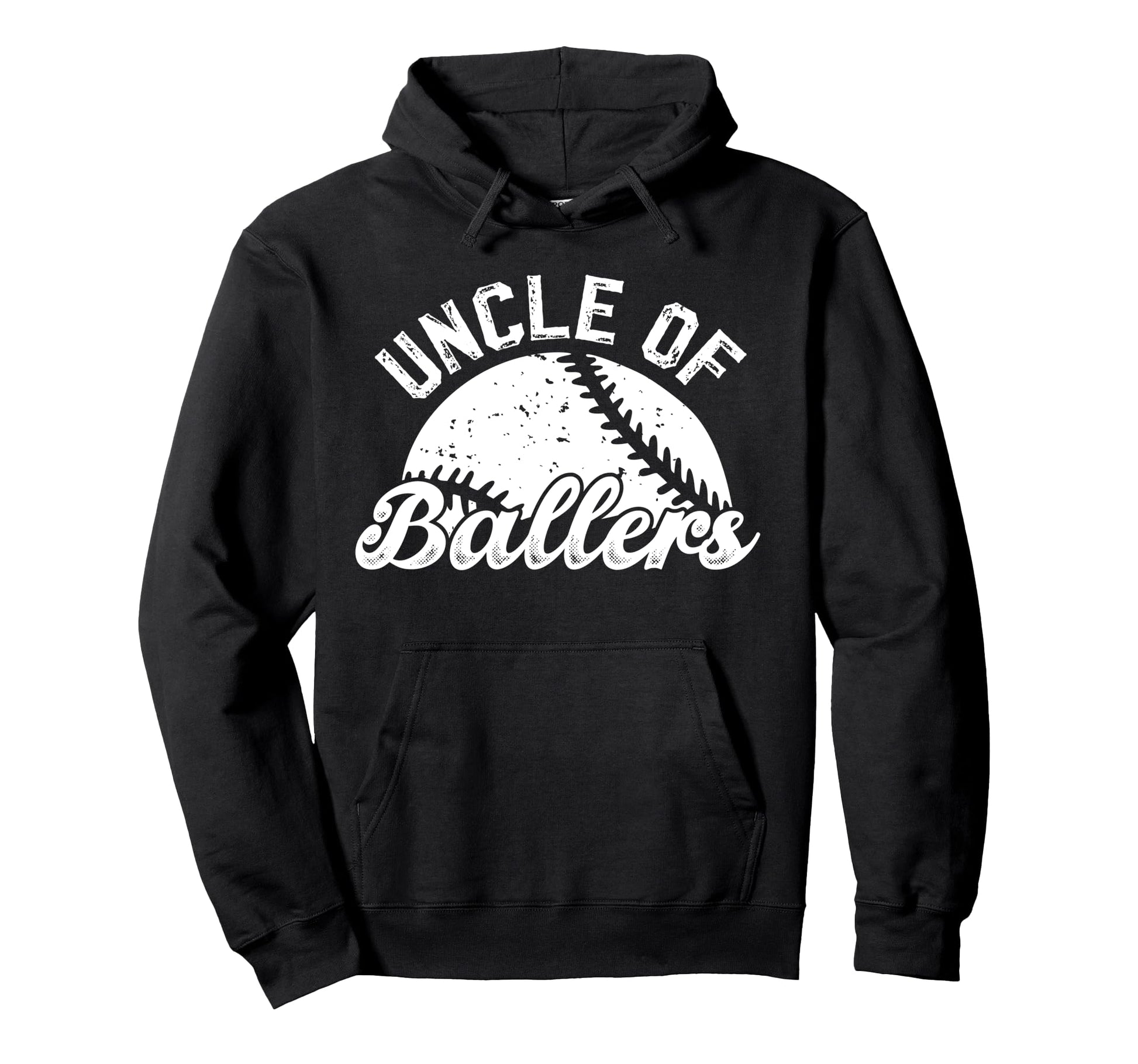 Uncle Ballers Baseball Uncle Baseball Hoodie - Custom Art Print for Adults - T-Shirt, Sweatshirt, Hoodie