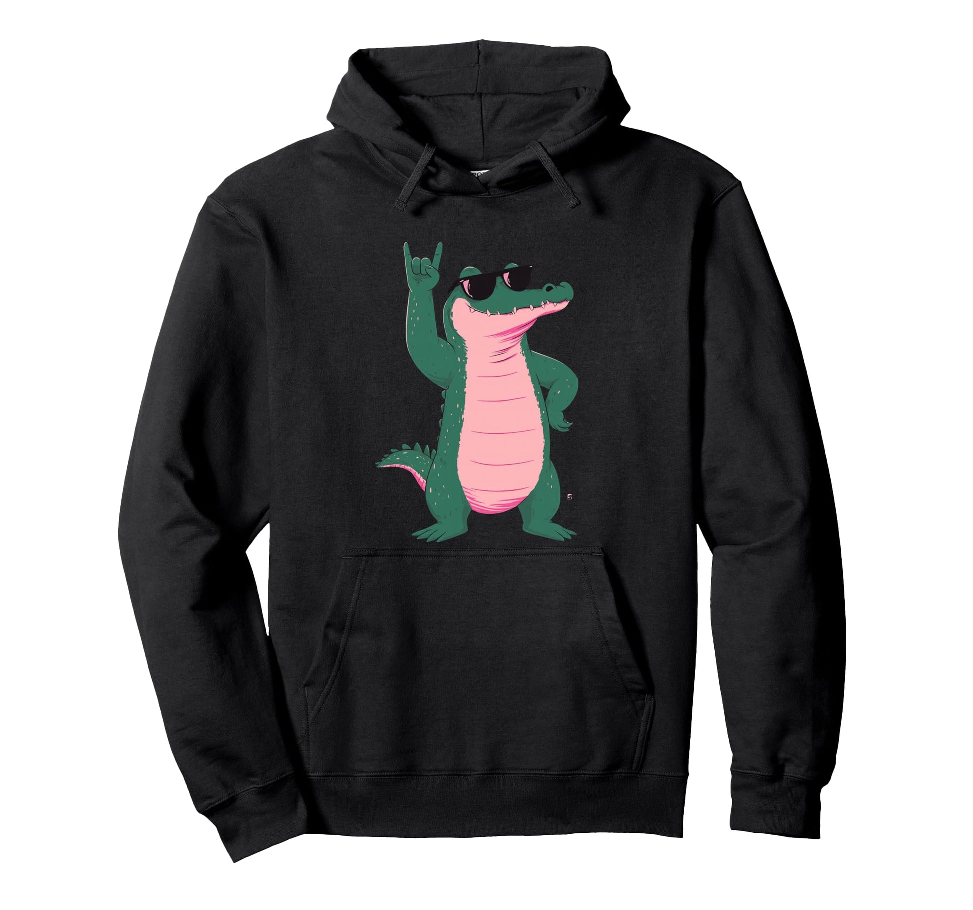 Crocodile Rock Funny Reptile Hoodie - Streetwear Style for Adults - T-Shirt, Sweatshirt, Hoodie