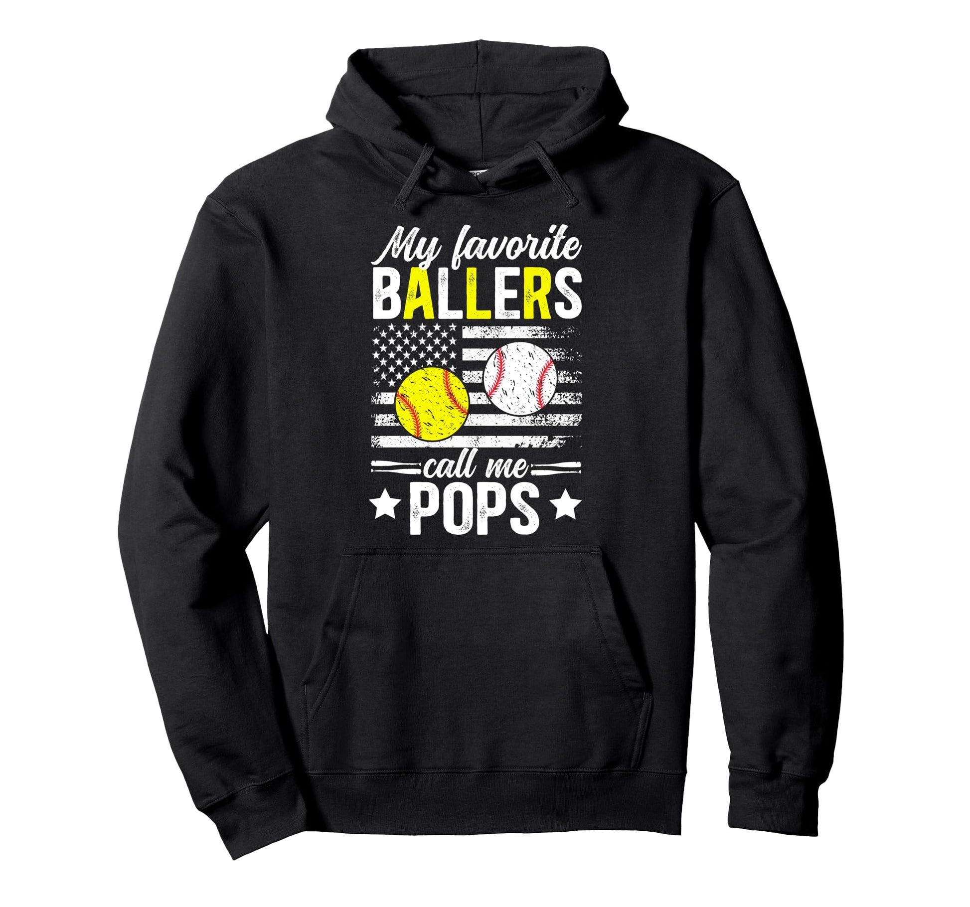 My Favorite Ballers Call Me Baseball Hoodie - Graphic Print Men Women - T-Shirt, Sweatshirt, Hoodie