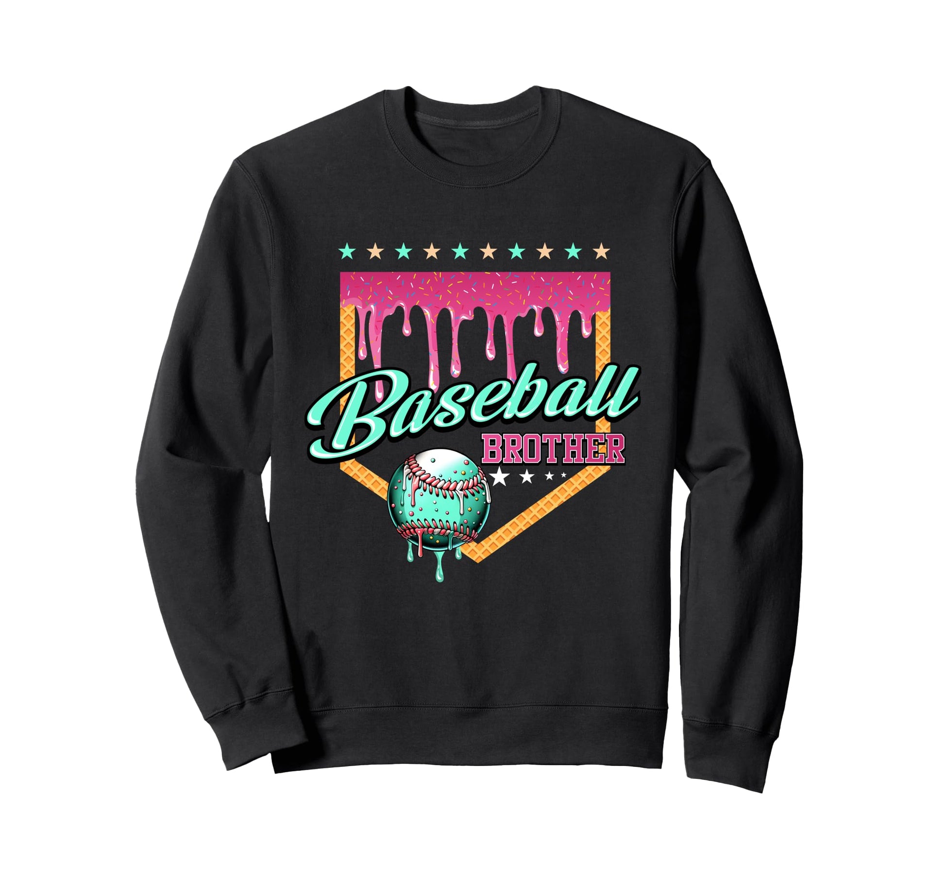 Baseball Brother Drip Home Plate Sweatshirt - Streetwear Style Men Women - T-Shirt, Sweatshirt, Hoodie
