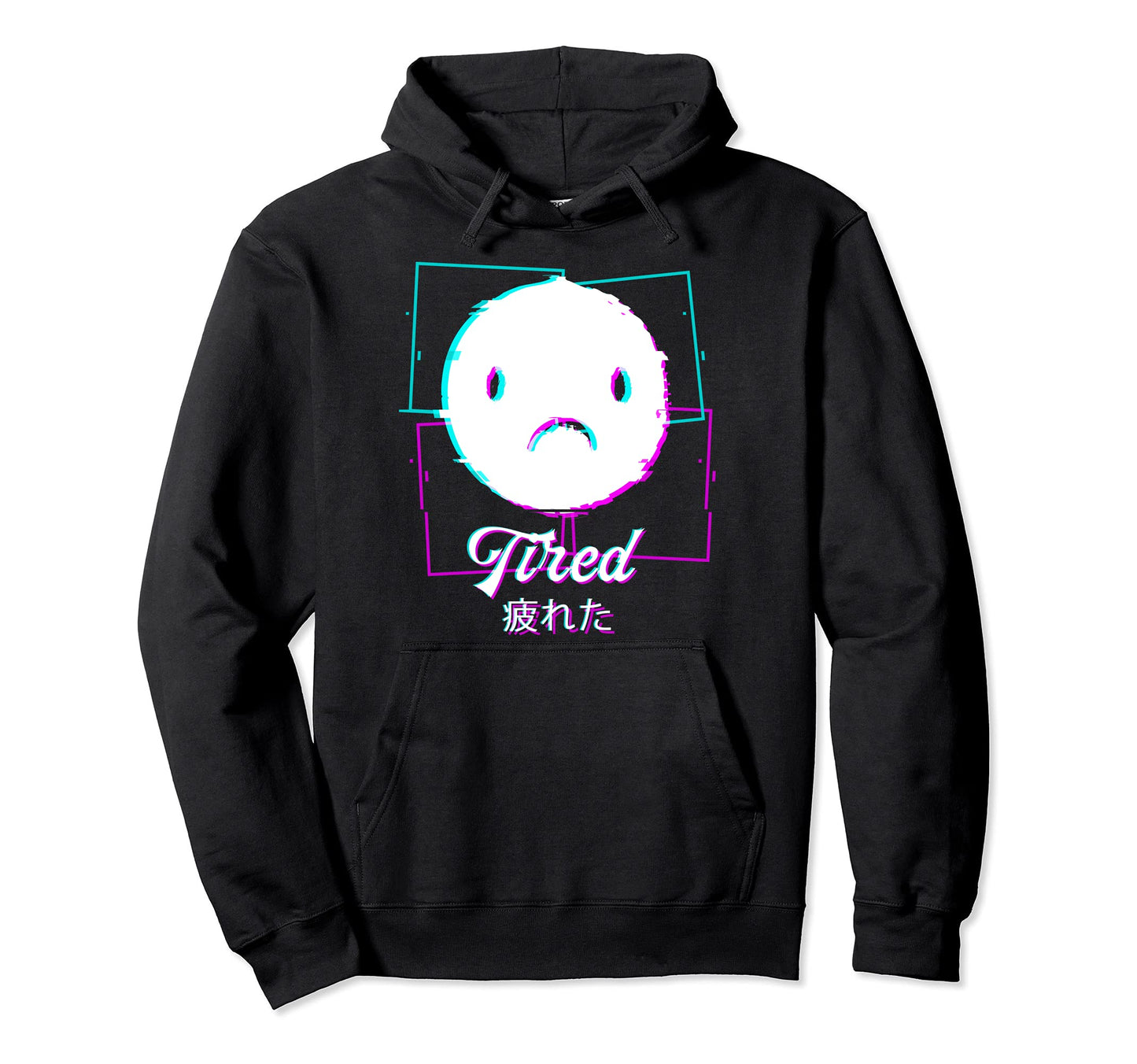 Tired Aesthetic Vaporwave Japan Hoodie - Custom Art Print Unisex - T-Shirt, Sweatshirt, Hoodie