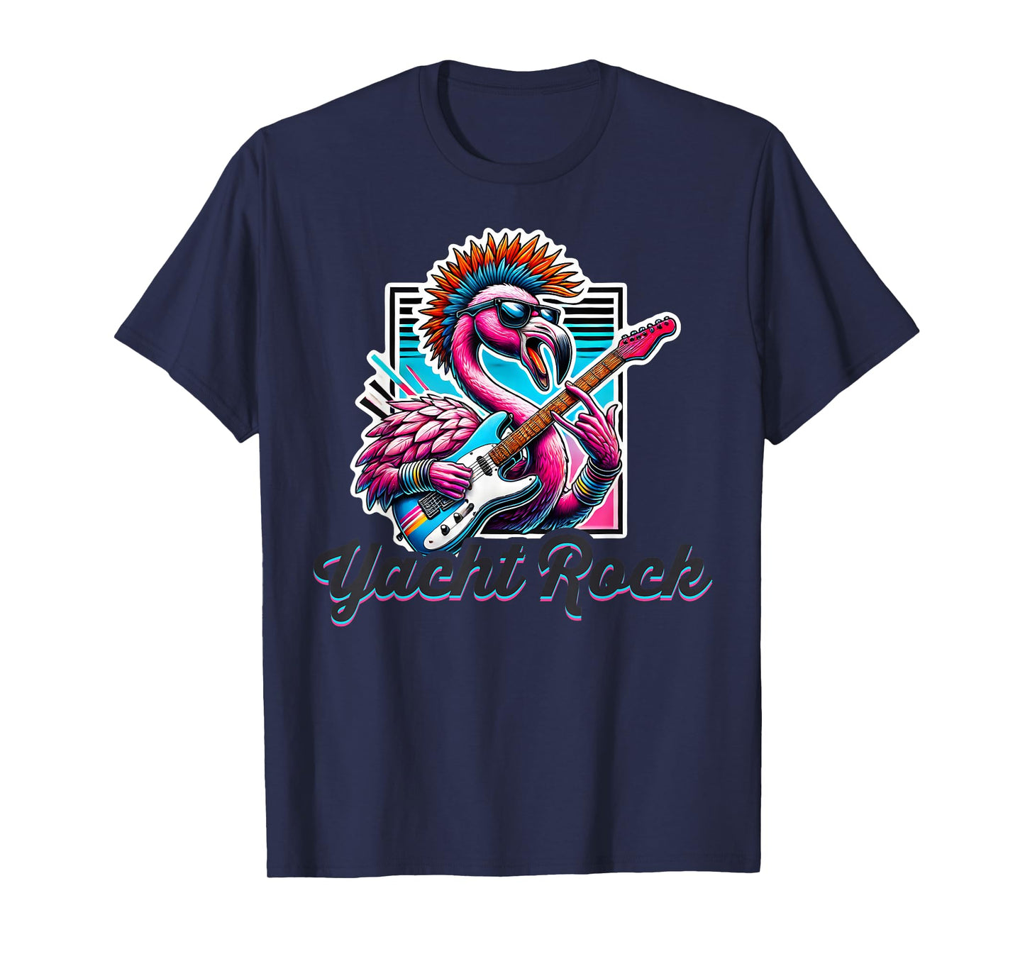 Yacht Rock Flamingo 70S 80S Soft Rock T-Shirt - Casual Everyday Wear Unisex - T-Shirt, Sweatshirt, Hoodie