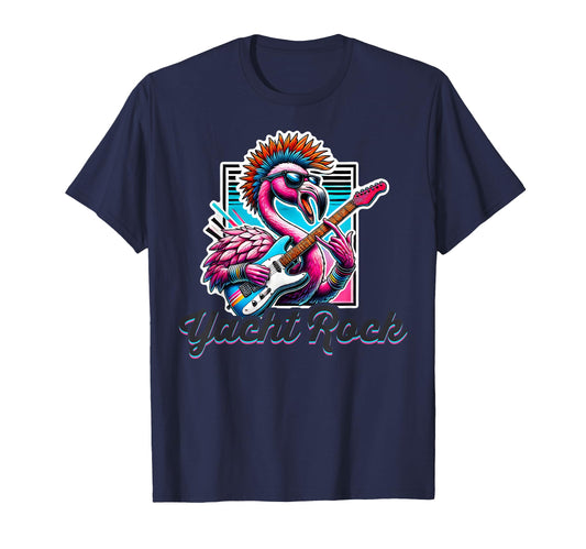 Yacht Rock Flamingo 70S 80S Soft Rock T-Shirt - Casual Everyday Wear Unisex - T-Shirt, Sweatshirt, Hoodie