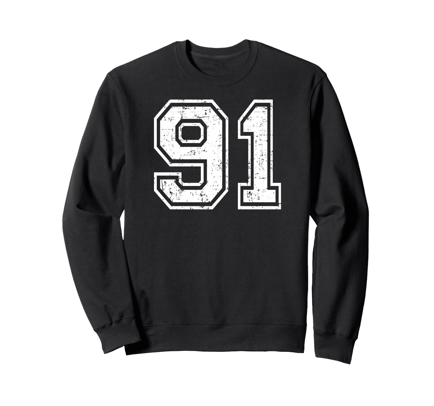 91 Number Ninety One Team Sweatshirt - Casual Everyday Wear Men Women - T-Shirt, Sweatshirt, Hoodie