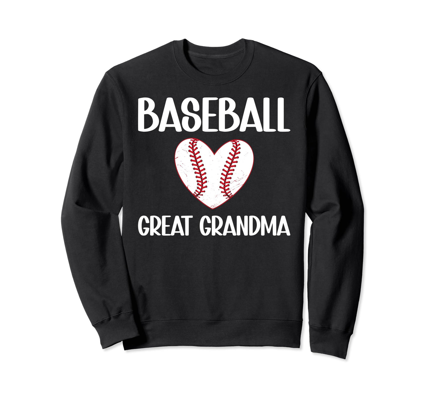 Baseball Great Grandma Heart Baseball Sweatshirt - Minimalist Print Unisex - T-Shirt, Sweatshirt, Hoodie