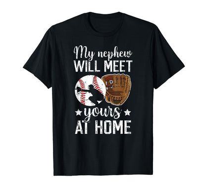 Home Baseball Catcher Aunt Baseball T-Shirt - Custom Art Print Men Women - T-Shirt, Sweatshirt, Hoodie