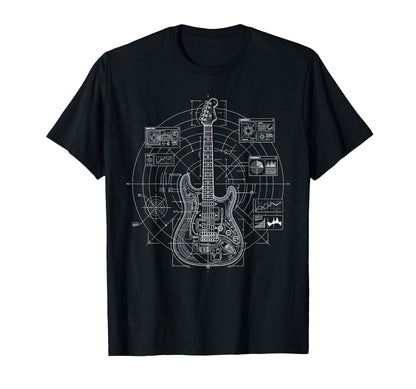 Electric Guitar Rock Music Rock Band T-Shirt - Graphic Print Men Women - T-Shirt, Sweatshirt, Hoodie