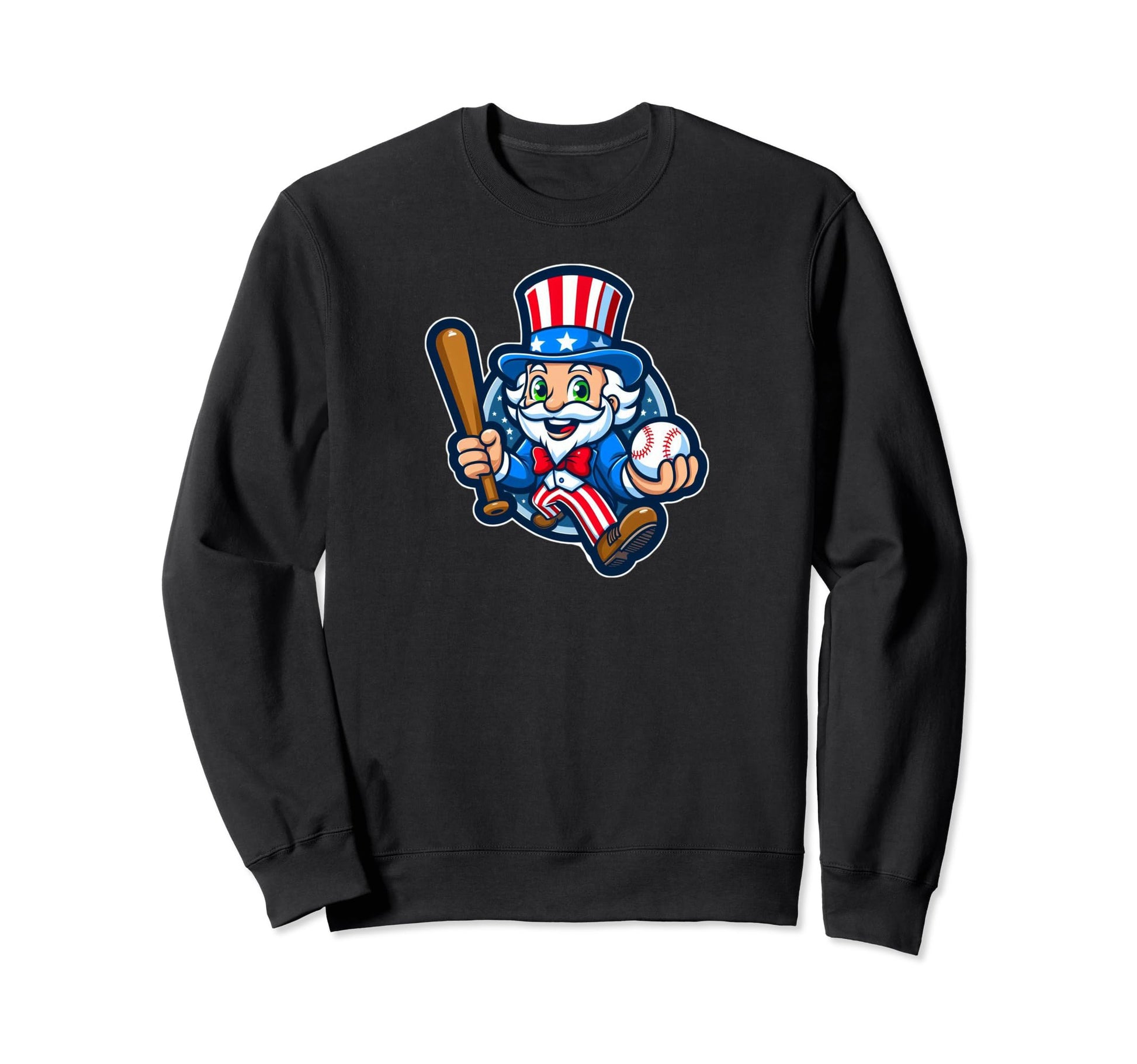 Uncle Sam Baseball 4Th July American Sweatshirt - Streetwear Style Unisex - T-Shirt, Sweatshirt, Hoodie