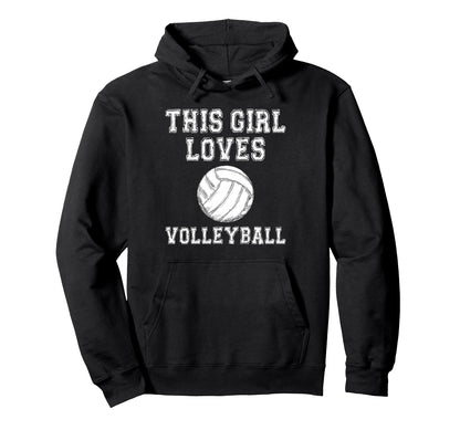 This Loves Volleyball Baseball Game Day Hoodie - Fun Novelty Design Unisex - T-Shirt, Sweatshirt, Hoodie