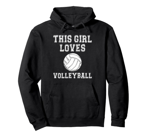 This Loves Volleyball Baseball Game Day Hoodie - Fun Novelty Design Unisex - T-Shirt, Sweatshirt, Hoodie
