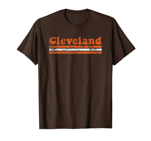 Cleveland Ohio Weathered Stripe T-Shirt - Streetwear Style for Adults - T-Shirt, Sweatshirt, Hoodie
