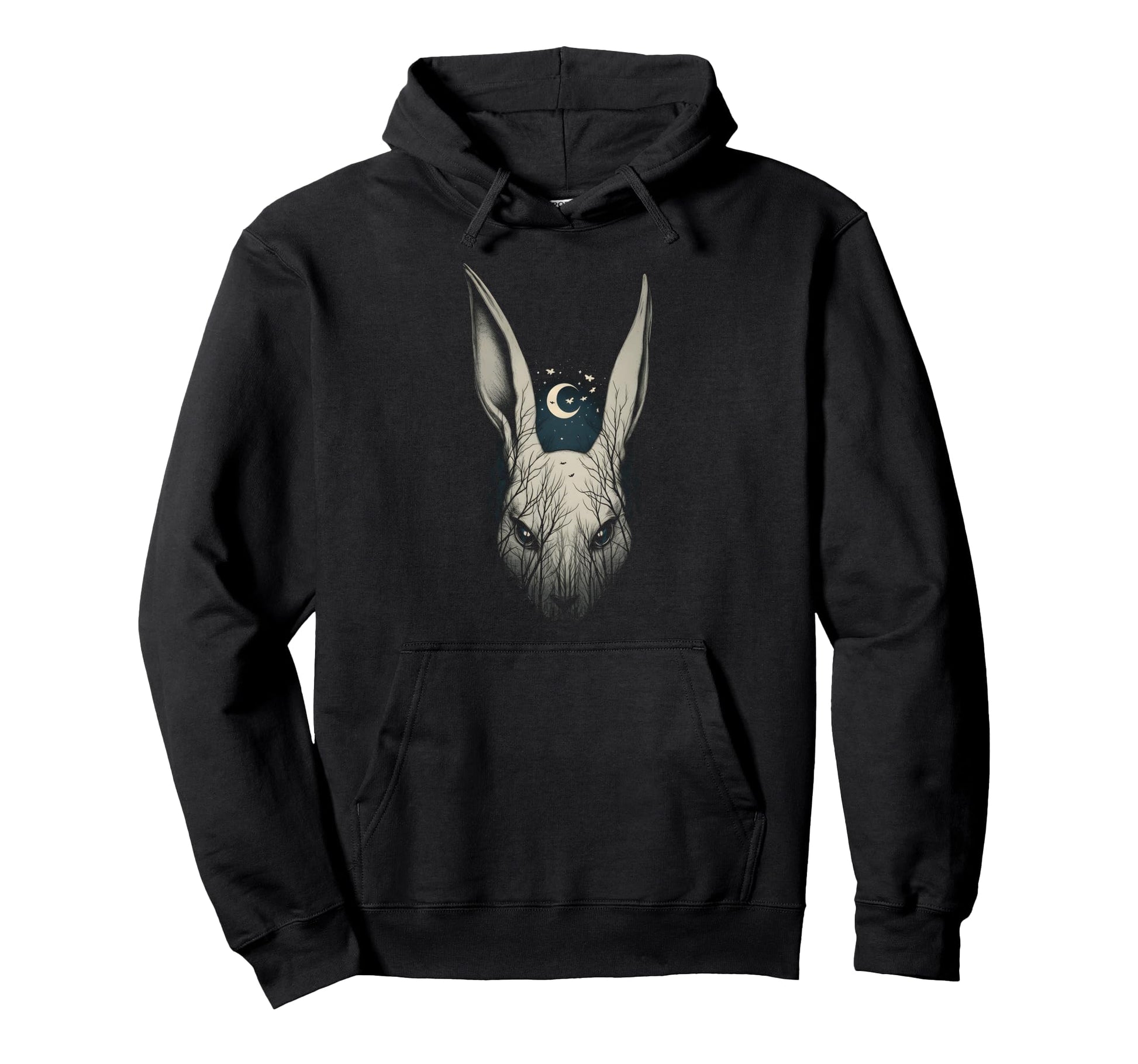 Creepy Bunny Rabbits Alt Goth Grunge Hoodie - Casual Everyday Wear Unisex - T-Shirt, Sweatshirt, Hoodie
