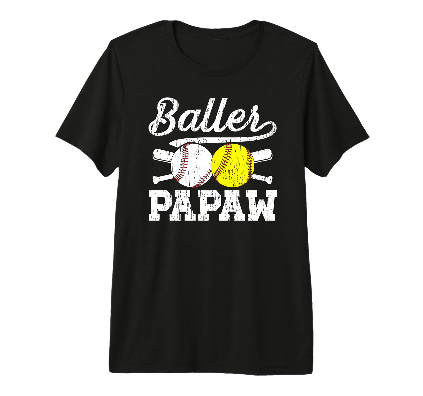 Mens Baller Papaw Proud Softball T-Shirt - Fun Novelty Design Unisex - T-Shirt, Sweatshirt, Hoodie