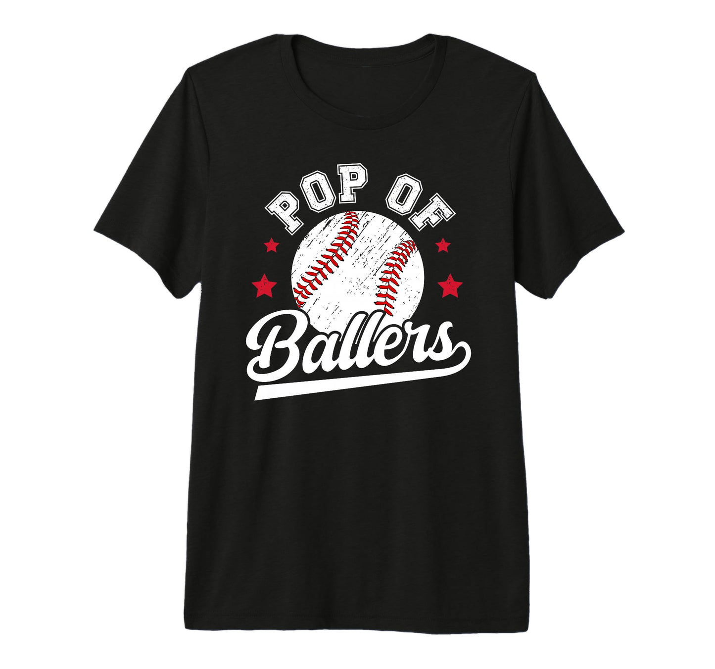 Mens Pop Baller Baseball Pop T-Shirt - Minimalist Print for Adults - T-Shirt, Sweatshirt, Hoodie