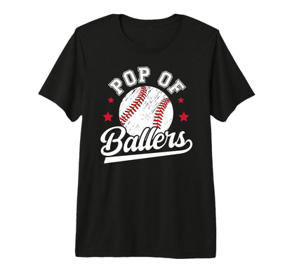 Mens Pop Baller Baseball Pop T-Shirt - Minimalist Print for Adults - T-Shirt, Sweatshirt, Hoodie
