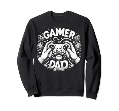 Gamer Dad Game Controller Sweatshirt - Casual Everyday Wear for Adults - T-Shirt, Sweatshirt, Hoodie