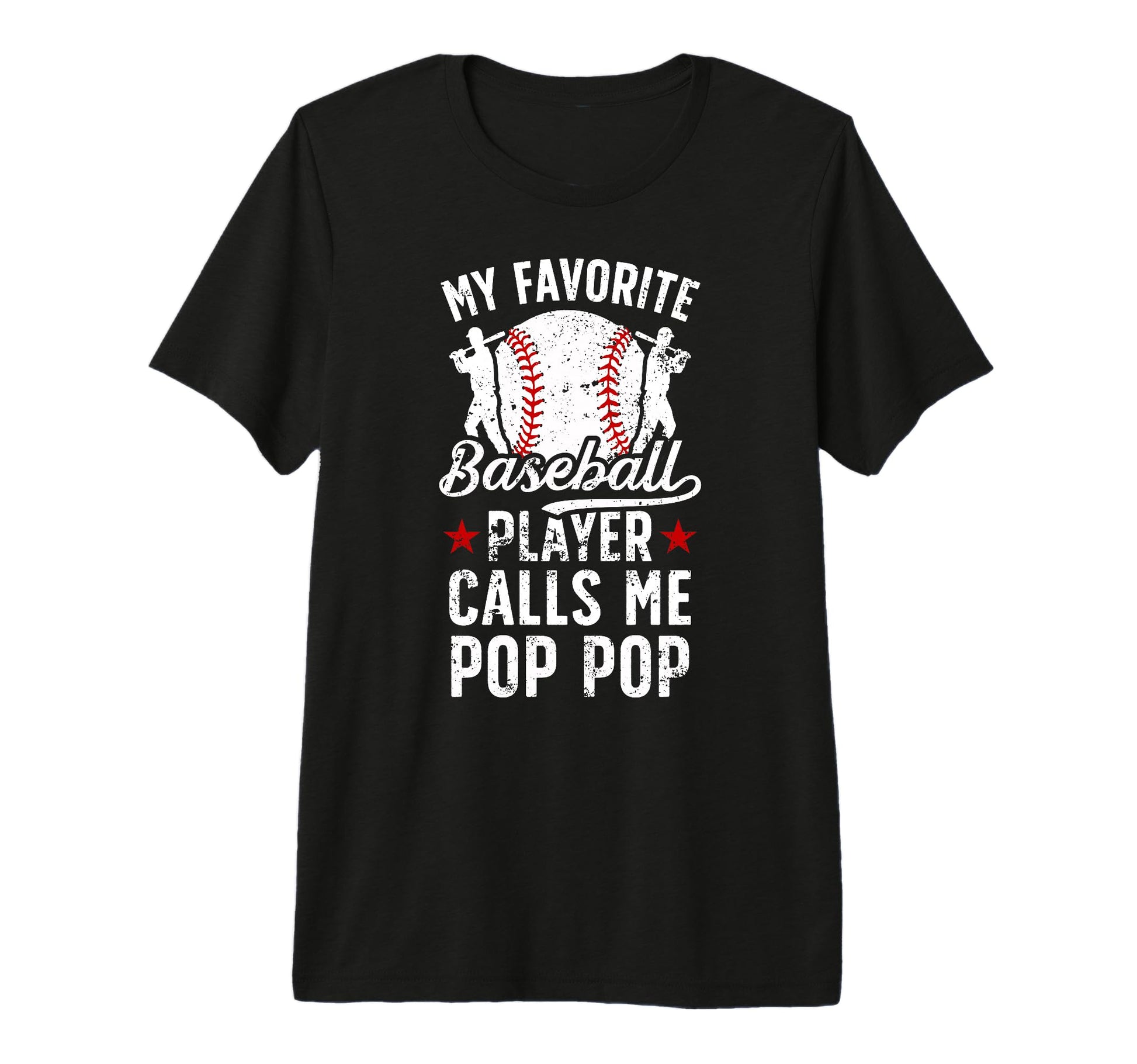 Mens My Favorite Baseball Player Pop Pop T-Shirt - Graphic Print Unisex - T-Shirt, Sweatshirt, Hoodie