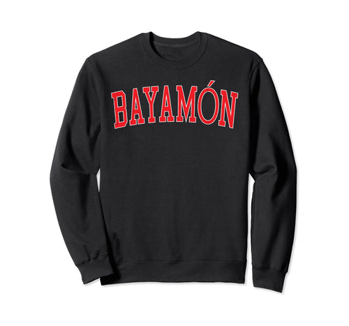 Bayam N Pr Varsity Red Text Sweatshirt - Fun Novelty Design for Adults - T-Shirt, Sweatshirt, Hoodie