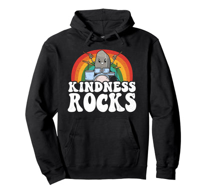 Anti Bullying Rainbow Music Teacher Hoodie - Minimalist Print Unisex - T-Shirt, Sweatshirt, Hoodie