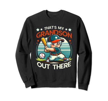 Baseball Grandma Grandmother Sweatshirt - Custom Art Print Men Women - T-Shirt, Sweatshirt, Hoodie